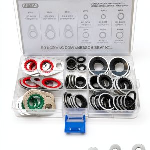 Opuweiy Automotive Air Compressor Seals Metal Rubber Washers-0