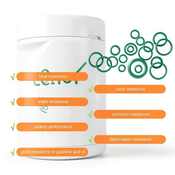 O Ring Kit Vrasly Rubber Seals 270pcs Green-3