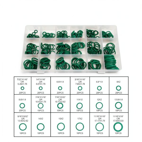 O Ring Kit Vrasly Rubber Seals 270pcs Green-1