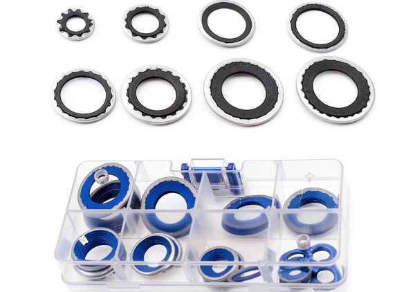 Nomocale Air Compressor Gaskets Black 30 PCS-1