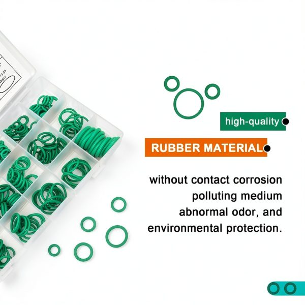 O Ring Kit Vrasly Rubber Seals 270pcs Green-2