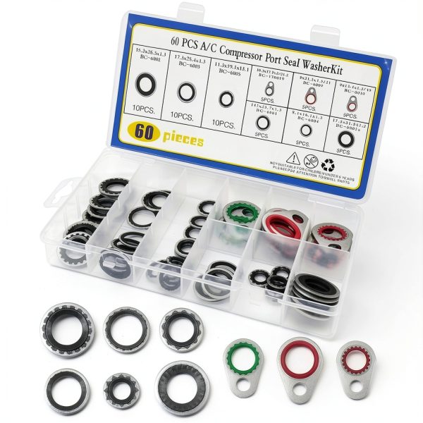 A/C Compressor Seal KEVWR Metal Rubber Gasket-0
