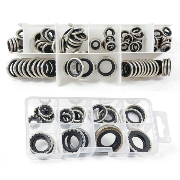 Nomocale Air Compressor Gaskets Black 30 PCS-3