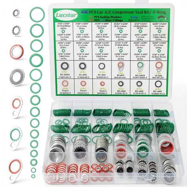 Lucstar AC ORing Kit Nitrile Sealing Gaskets-0