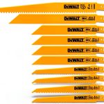 Reciprocating Saw Blades DEWALT 10 Piece Set DW4898 Bi Metal-0