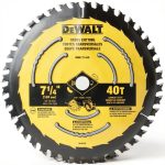 DEWALT Circular Saw Blade 7-1/4 Inch 40 Tooth Wood Cutting-0