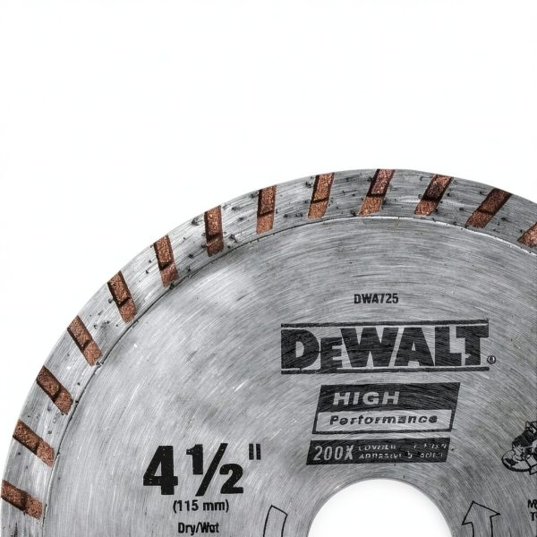 DEWALT Diamond Blade for Masonry Cutting 7/8-Inch Arbor Continuous Rim-3