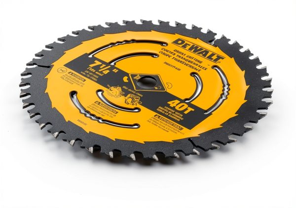 DEWALT Circular Saw Blade 7-1/4 Inch 40 Tooth Wood Cutting-6