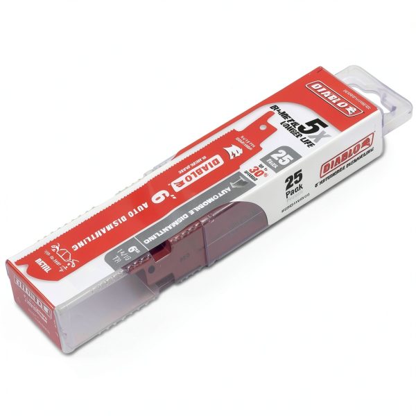 6" 14/18 TPI Diablo Steel Demon Bi-Metal Recip Saw Blades 25 Pack-8