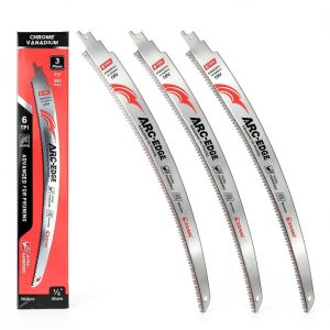 Japanese Teeth Reciprocating Saw Blade 15" EZARC Arc Edge 6TPI 3-Piece-0