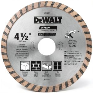 DEWALT Diamond Blade for Masonry Cutting 7/8-Inch Arbor Continuous Rim-0