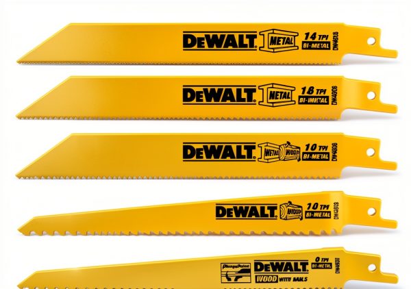 DEWALT Reciprocating Saw Blade Set DW4856 6-Piece Metal Blades Yellow-0
