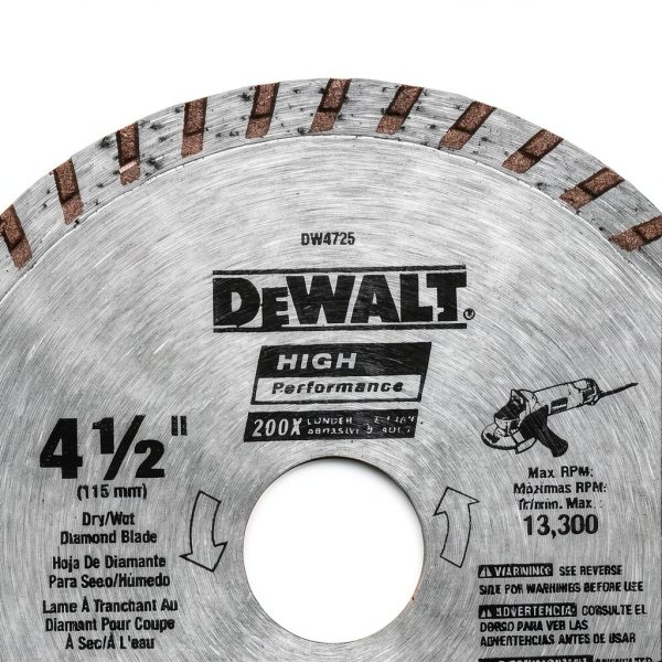 DEWALT Diamond Blade for Masonry Cutting 7/8-Inch Arbor Continuous Rim-5