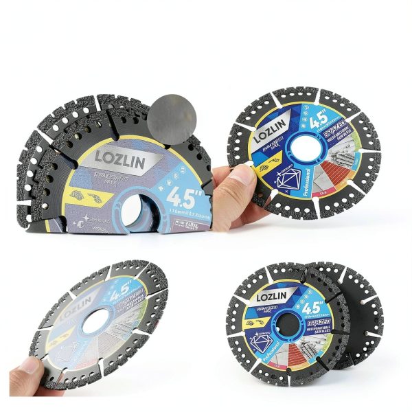 Diamond 4.5" 3-Pack Saw Blade LOZLIN Heavy Duty Angle Grinder Discs-2