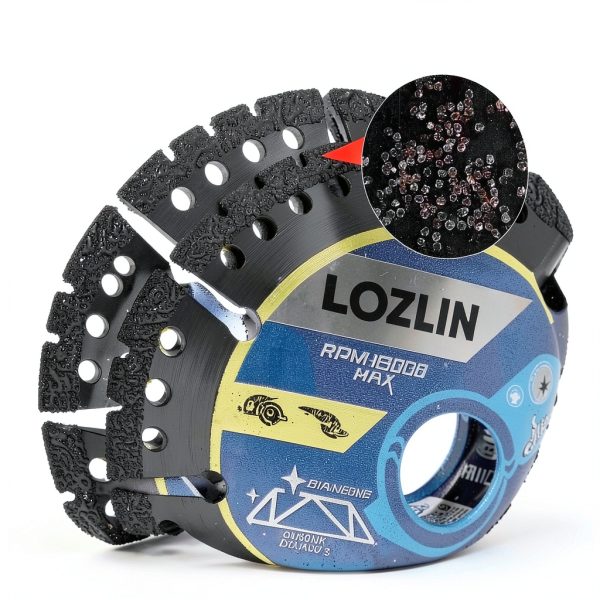 Diamond 4.5" 3-Pack Saw Blade LOZLIN Heavy Duty Angle Grinder Discs-3